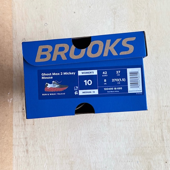 Run Disney Brooks Ghost Max 2 Mickey Mouse Women’s Size 10 Medium - Picture 2 of 9